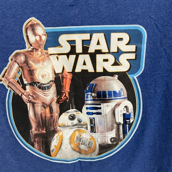 Ladies Star Wars Tee Shirt Blue - Picture 2 of 3